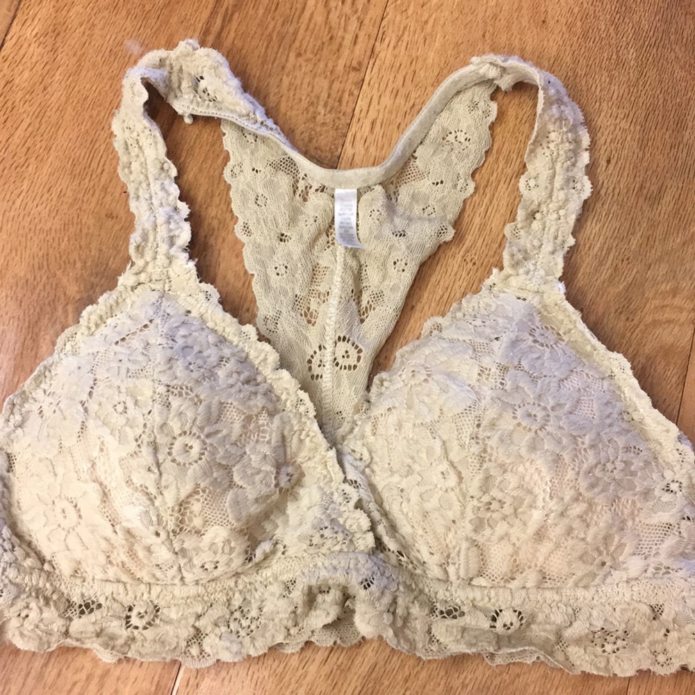 Tan Lace Bralette